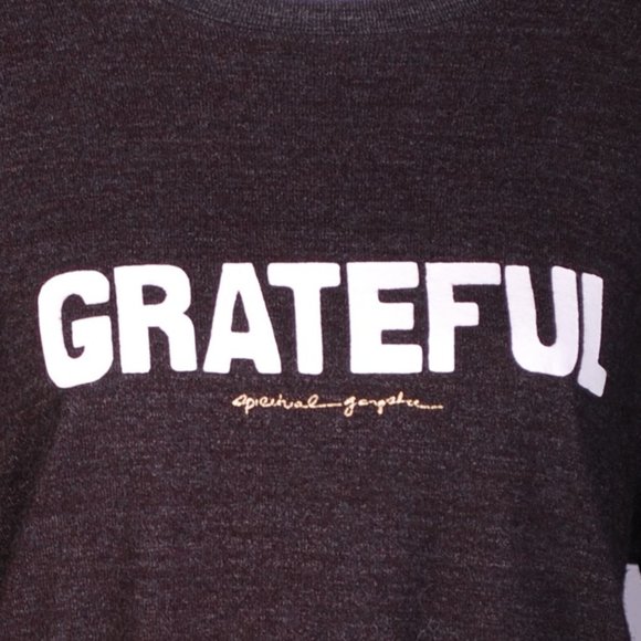 GUC Spiritual Gangster "Grateful" Cropped Sweatshirt, Sz - Lg - Picture 4 of 8